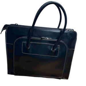 Mcklein Black Laptop Briefcase W/Removable Sleeve & shoulder strap